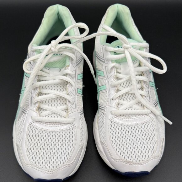 Asics Gel-Contend 4 Womens Running Shoes White & Mint Size 8.5 Lace-Up - Picture 3 of 9